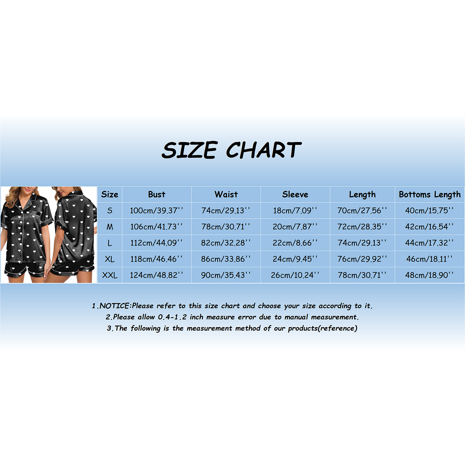 thumbnail image 4 of Conjunto de pijama de satén de seda para mujer - 2 piezas con camisa abotonada y pantalones - Ropa de estar por casa suave y transpirable, 4 of 5